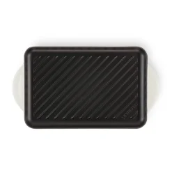 Le Creuset Traditional Cast Iron 32cm Rectangular Grill - Meringue