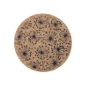 Liga Round Cork Coaster - Dandelion - Grey