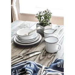 Living Nostalgia Enamel Dinner Plate - 24cm