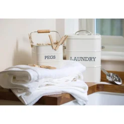 Living Nostalgia Laundry Soap Canister - Cream