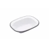 Living Nostalgia Oblong Enamel Pie Dish - 16cm
