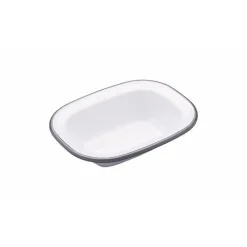 Living Nostalgia Oblong Enamel Pie Dish - 16cm