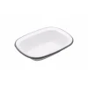 Living Nostalgia Oblong Enamel Pie Dish - 18cm