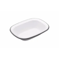 Living Nostalgia Oblong Enamel Pie Dish - 18cm