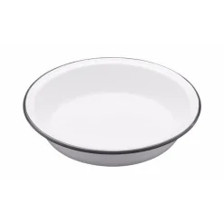 Living Nostalgia Round Enamel Pie Dish - 22cm