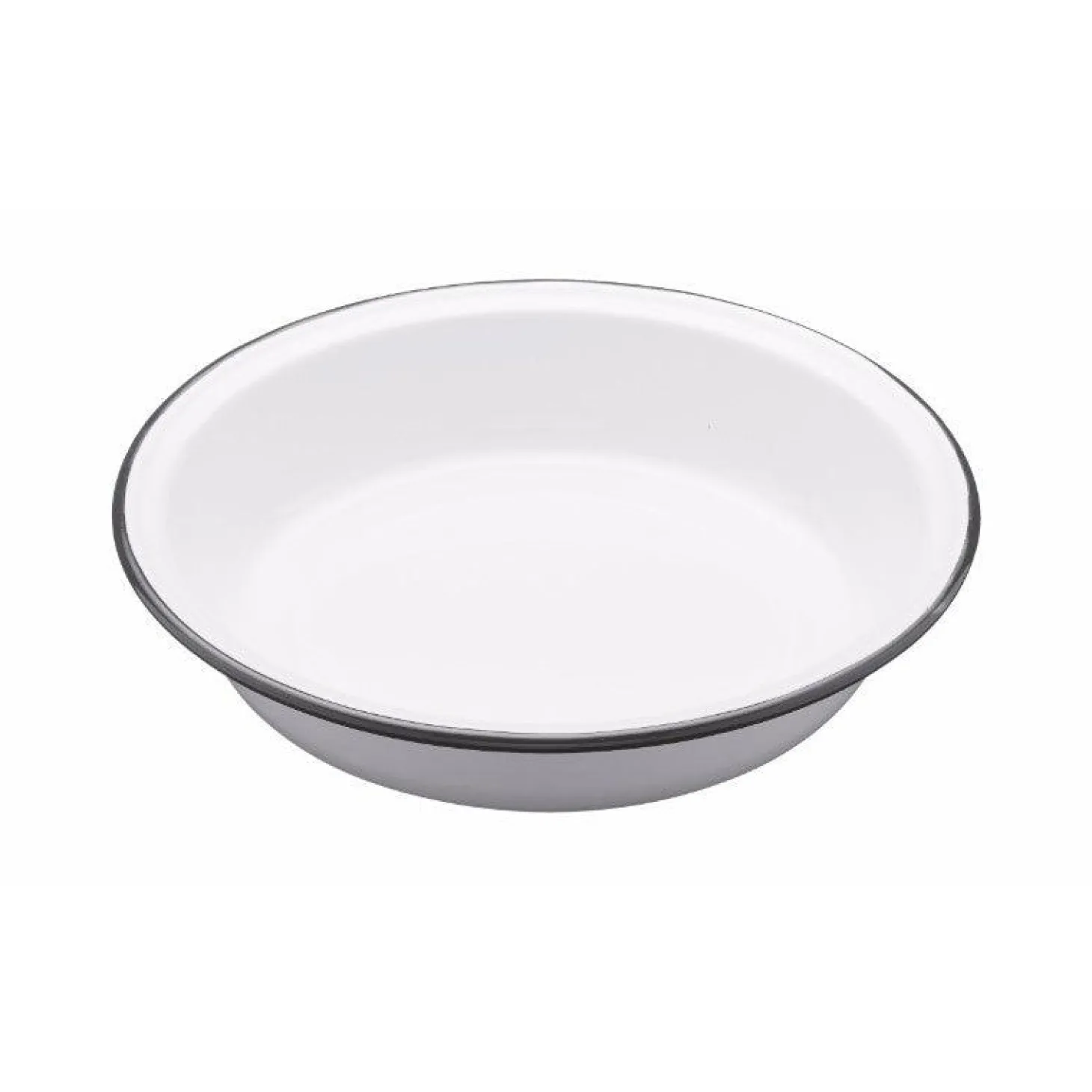 Living Nostalgia Round Enamel Pie Dish - 22cm