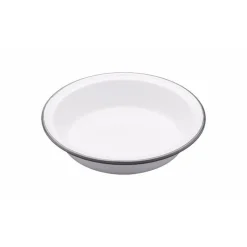 Living Nostalgia Round Enamel Pie Dish - 18cm