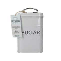 Living Nostalgia Sugar Tin - Grey