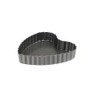 Luxe Bakeware Non-Stick Mini Loose Base Tart Pan - Heart