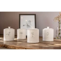 Mary Berry English Garden Coffee Canister - Forget Me Not