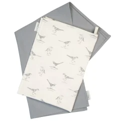 Mary Berry English Garden 100% Cotton 2 Piece Tea Towel Set - Birds