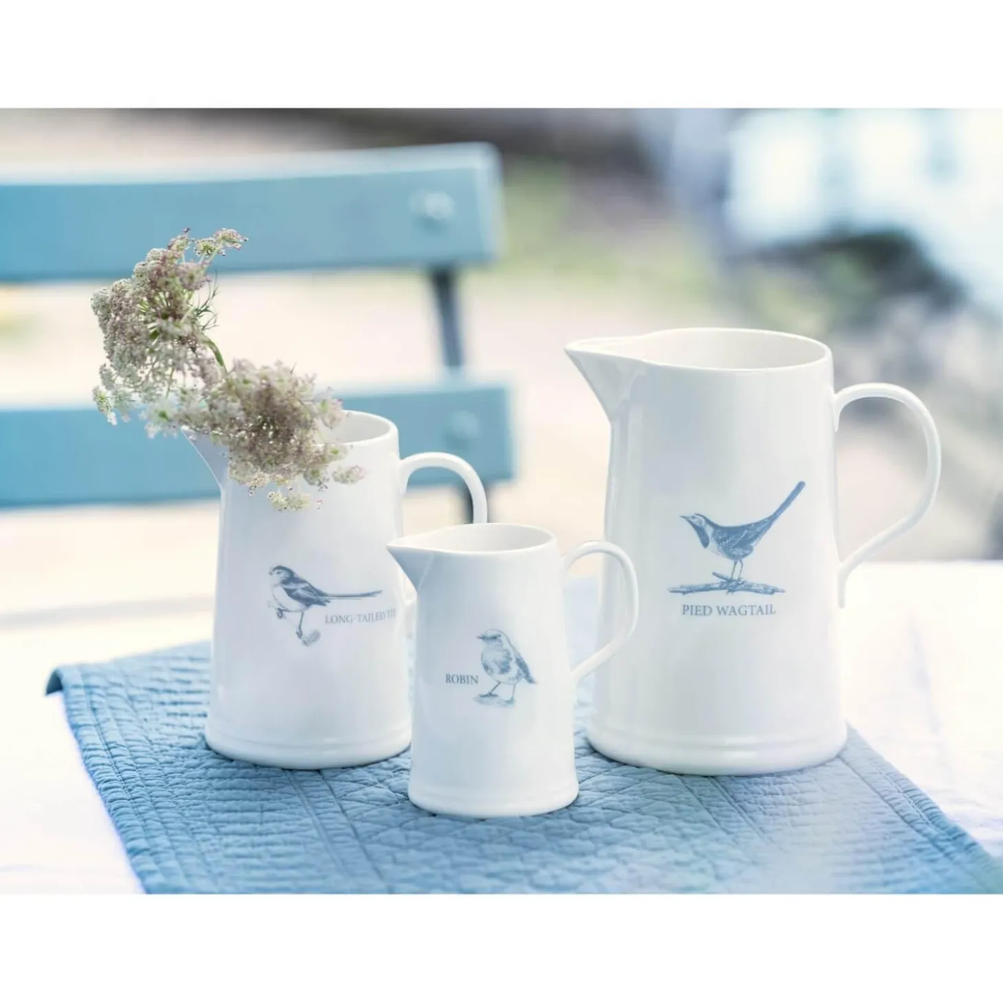 Mary Berry English Garden Large Jug - Pied Wagtail