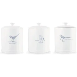 Mary Berry English Garden 3 Piece Canister Set - Birds
