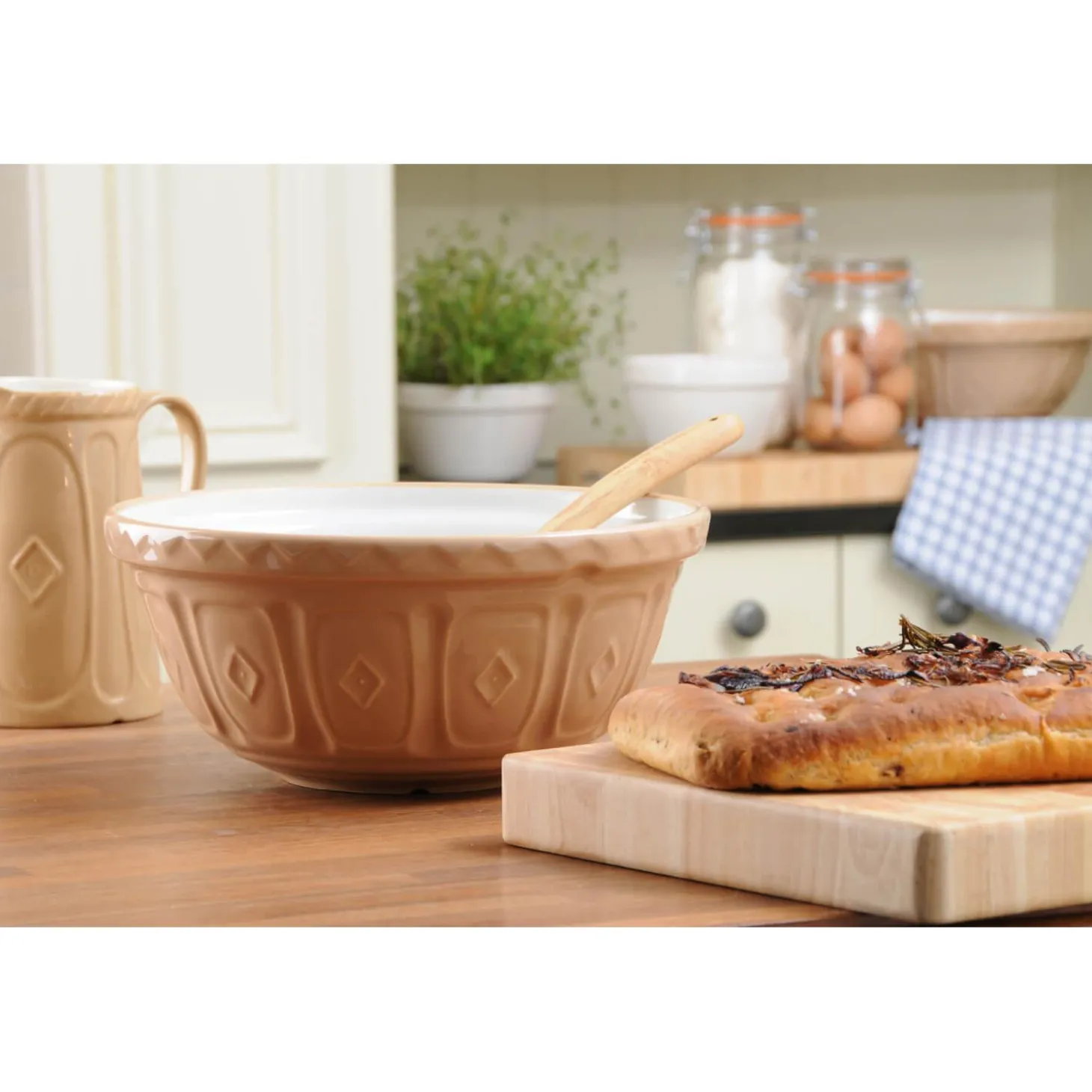 Mason Cash Cane S9 32cm Stoneware Mixing Bowl - Cane