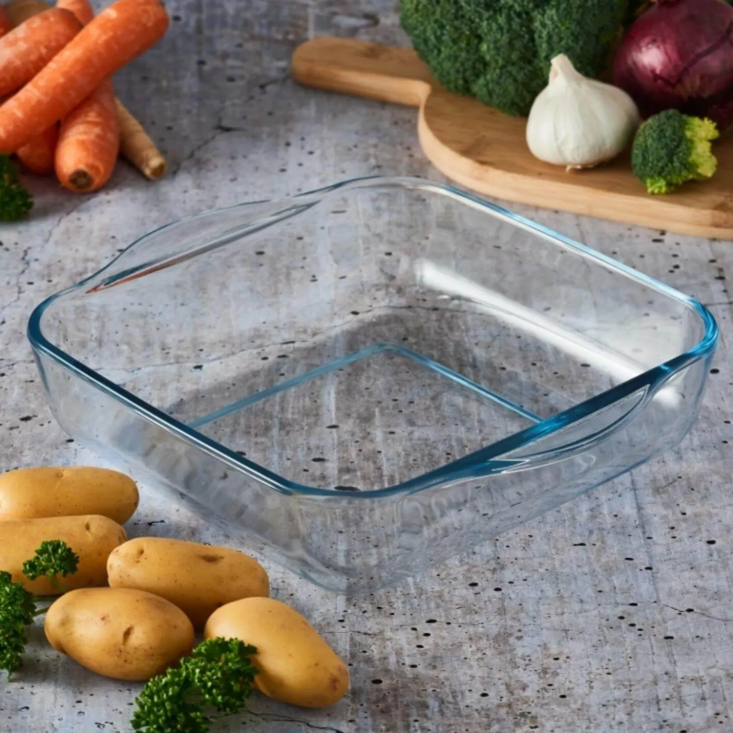 Mason Cash Classic Collection 24cm Square Glass Roasting Dish