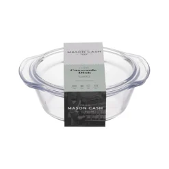 Mason Cash Classic Round Glass 1 Litre Casserole Dish with Lid