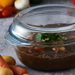 Mason Cash Classic Round Glass 1 Litre Casserole Dish with Lid