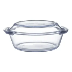 Mason Cash Classic Round Glass 2 Litre Casserole Dish with Lid