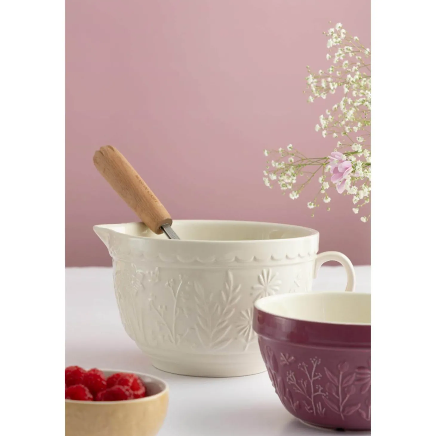 Mason Cash Colour Mix 24cm Stoneware Mixing Bowl - Red