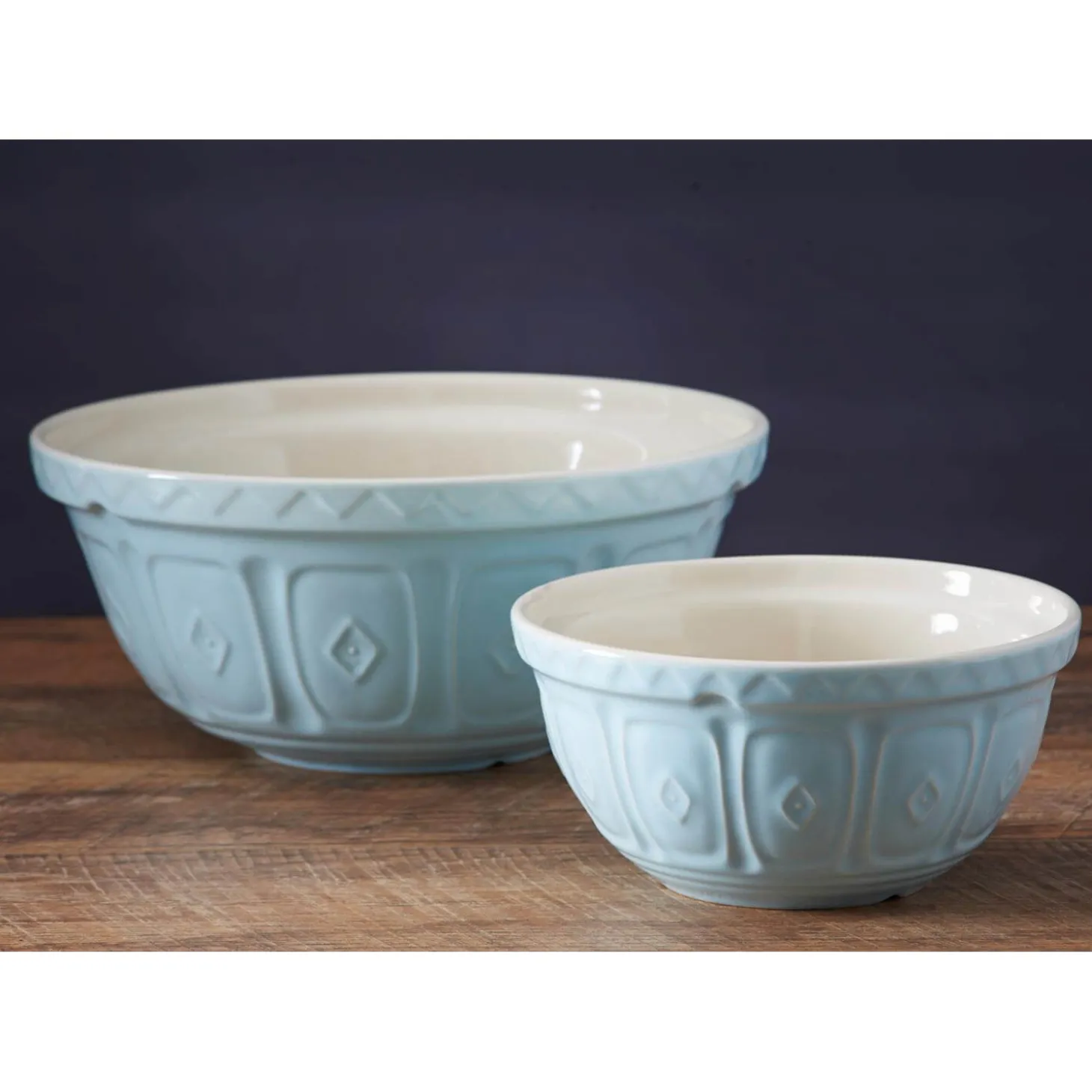 Mason Cash Colour Mix 24cm Stoneware Mixing Bowl - Powder Blue