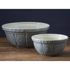 Mason Cash Colour Mix 24cm Stoneware Mixing Bowl - Grey