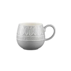 Mason Cash Impressions 350ml Stoneware Mug - Grey Leaf
