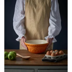 Mason Cash In The Forest 24cm Stoneware Mixing Bowl - Orange, Bear