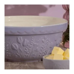 Mason Cash In The Meadow S24 Tulip 24cm Mixing Bowl - Lilac