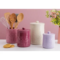 Mason Cash In The Meadow Stoneware Utensil Jar - 12.5cm x 15cm