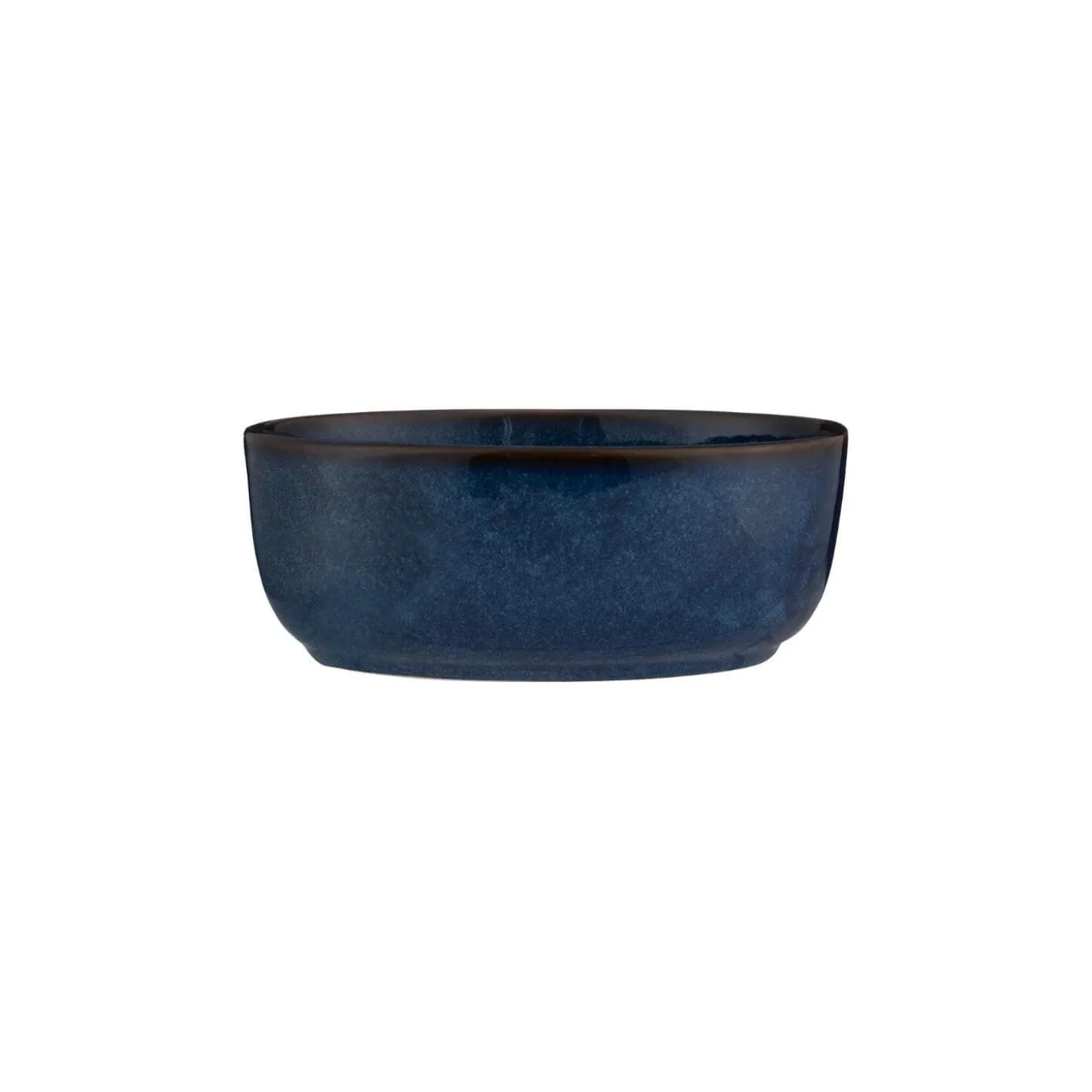 Mason Cash Reactive Blue Stoneware 18cm Oval Pie Dish