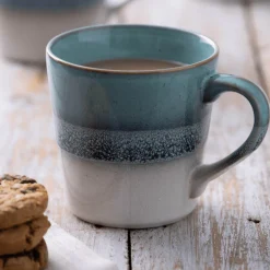 Mason Cash Reactive Fade 400ml Stoneware Mug - Blue