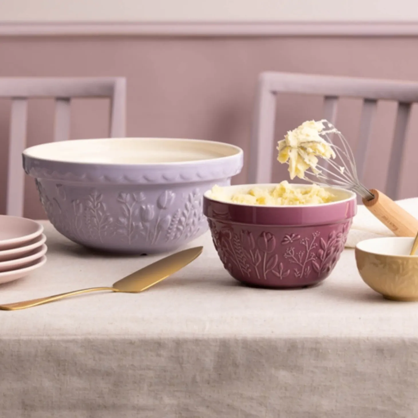 Mason Cash S36 16cm In The Meadow Pudding Bason - Deep Red