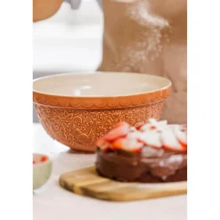 Mason Cash Stoneware Home To Roost S24 24cm Mixing Bowl - Orange