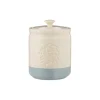 Mason Cash Stoneware Home To Roost 16cm x 11.5cm Storage Jar - Cream & Blue