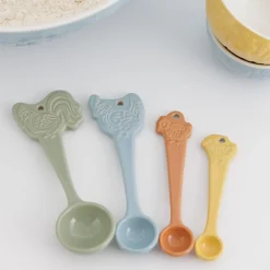 Mason Cash Stoneware Home To Roost Measuring Spoons - Set Of 4