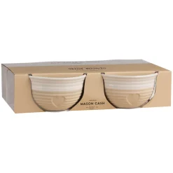 Mason Cash Stoneware Rustic Charm 9.5cm Mini Bowls - Set of 4