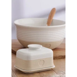 Mason Cash Stoneware Rustic Charm Butter Dish