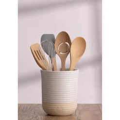 Mason Cash Stoneware Rustic Charm 15cm x 12.5cm Utensil Jar