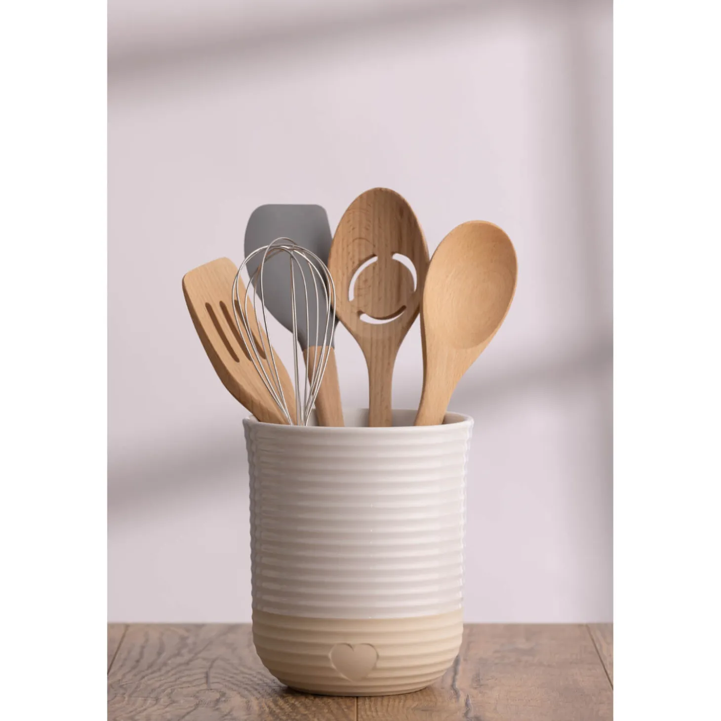 Mason Cash Stoneware Rustic Charm 15cm x 12.5cm Utensil Jar