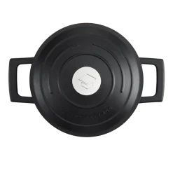 Masterclass Cast Aluminium 16cm Lightweight Round Casserole Dish - Black