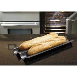 Masterclass Crusty Bake Non-Stick Baguette Tray - 39cm
