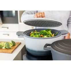 Masterclass 2-in-1 Collapsible Silicone Steam & Strain Colander