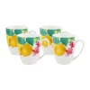 Maxwell & Williams Capri Set of 4 Porcelain Coupe Mugs - 420ml