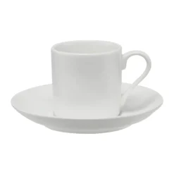 Maxwell & Williams White Basics Straight Demi Cup & Saucer - 100ml