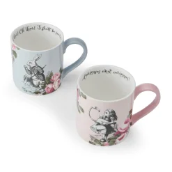 Mikasa V&A Alice In Wonderland His & Hers Bone China Mugs