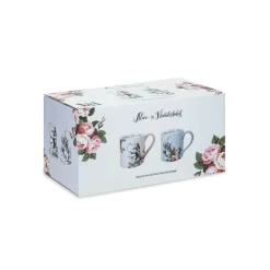 Mikasa V&A Alice In Wonderland His & Hers Bone China Mugs