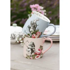 Mikasa V&A Alice In Wonderland His & Hers Bone China Mugs