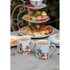 Mikasa V&A Alice In Wonderland His & Hers Bone China Mugs