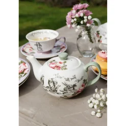 Mikasa V&A Alice In Wonderland Bone China Mini Teapot
