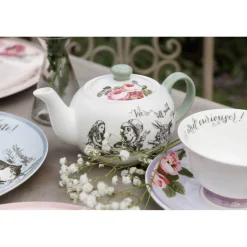 Mikasa V&A Alice In Wonderland Bone China Mini Teapot
